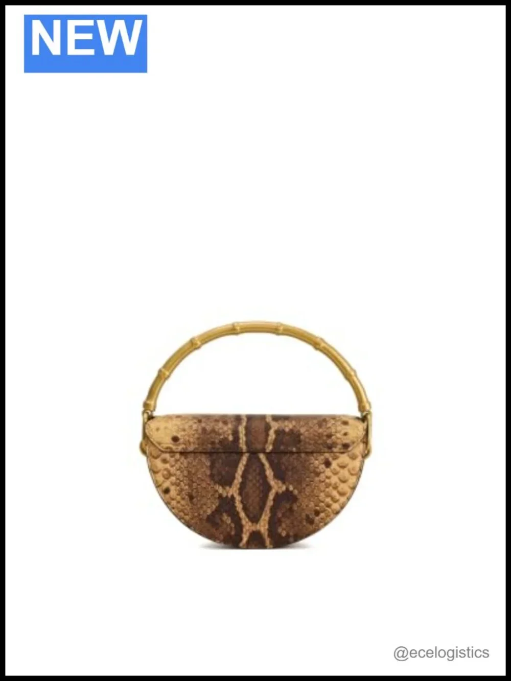 Vegan Leather Top Handle Half-Moon Bag with Detachable Crossbody Strap